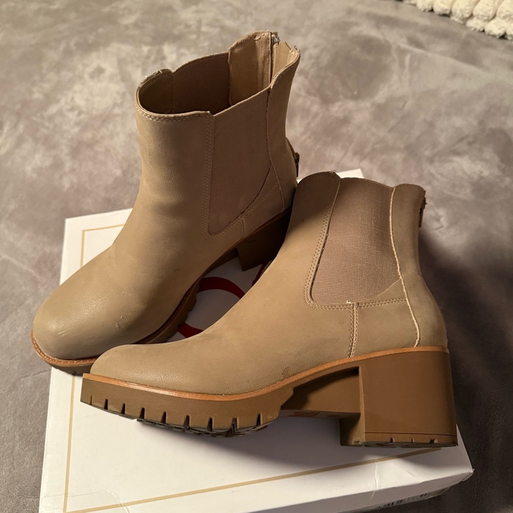 Beige Ankle Boots for Women